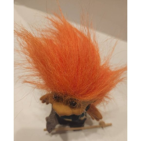 Orange Haired Fly Fisherman Russ Berrie Troll Doll - Picture 4 of 6